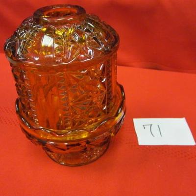 Home Interior - Amber candle holder 