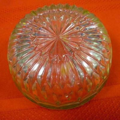 Crystal Candle Holder plate, Crystal Dish, Crystal bowl silver plate trim, 3 pcs