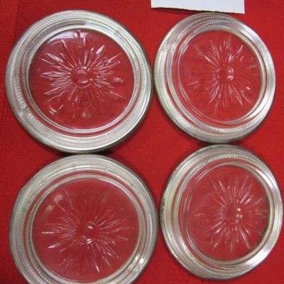 Silver & Crystal Coasters 