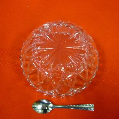 Crystal Bowl with decorative spoon