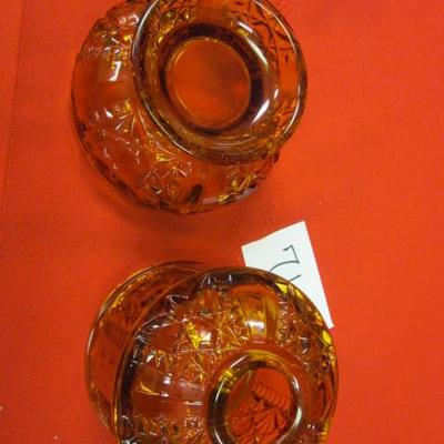 Home Interior - Amber candle holder 