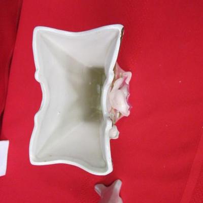Small Rose Vase, Large Rose Vase, Decorative Floral Plates, 4 pcs