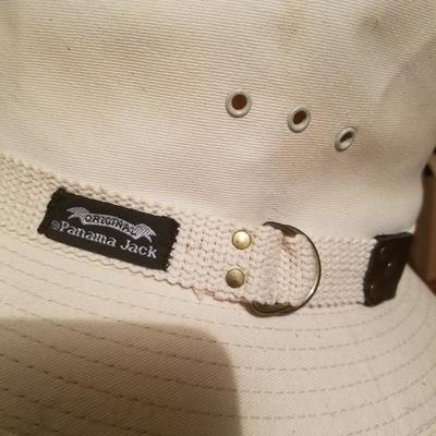 Vtg Panama Jack canvas Safari Fedora Hat