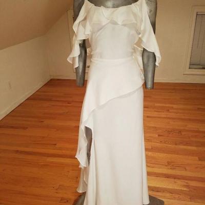 ASOS NWT  cold shoulder ruffled cami maxi dress