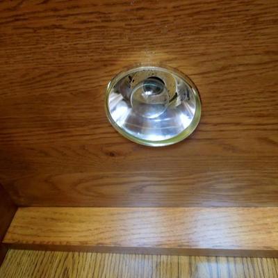 Lot 79 Vintage Kincaid Oak Lighted Buffet Hutch