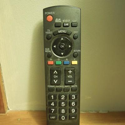 Lot 68  46" Flat Screen Panasonic Viera Plasm TV with Remote