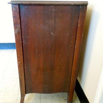Lot 80 Antique Dark Wood Distressed Dresser