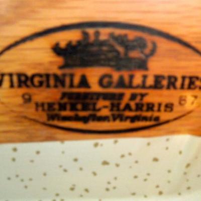 Lot 74  Pair of Vintage Henkel-Harris Black Cherry Bedside Dressers