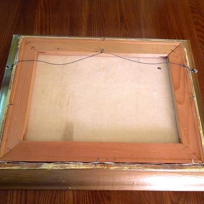 Lot 67 Group of Three Gold Framed Paintings.