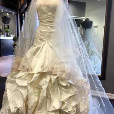 High Fashion Haute Couture Wedding Gown by Justina McCaffrey Atelier