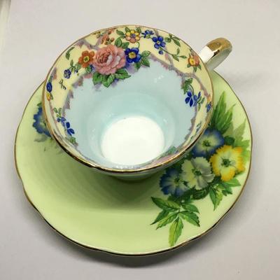 Aynsley Assorted Bone China England Tea Cup & Saucer Signed - RARE ITEM