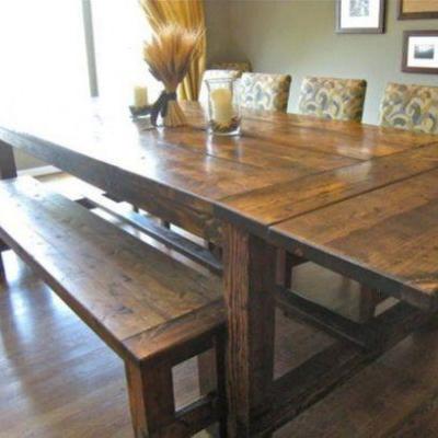 Extendable Dark wood table 