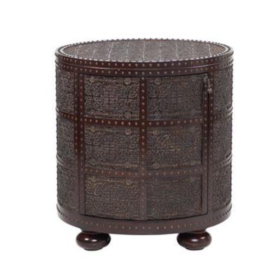 Set of 2 Round side tables & 1 Round coffee table 