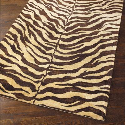 2 zebra print rugs 