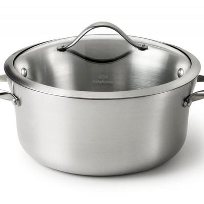 Calphalon Contemporary Stainless Steel 6.5-Quart Covered Sauce Pot