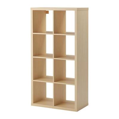 2 IKEA Kallax shelving unit bookcase  shelve display birch Effect 