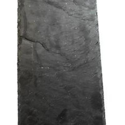 Serving dark grey slate tile cheese board platter