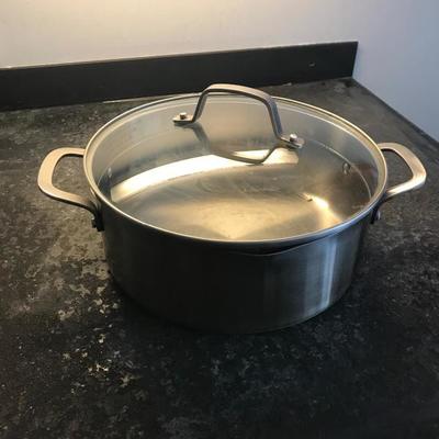 Calphalon Contemporary Stainless Steel 6.5-Quart Covered Sauce Pot