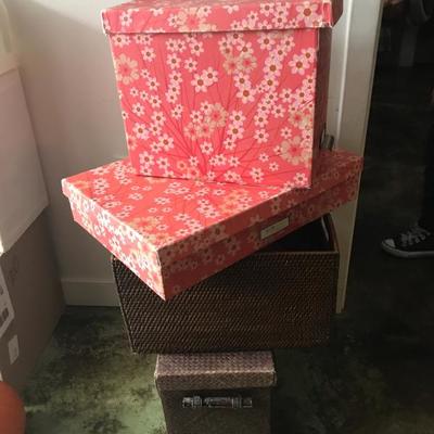 A Set Of 4 Storage Boxes 