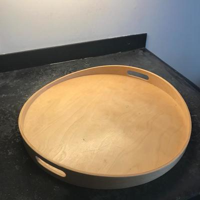 Large Light Wood Serving Plate 
