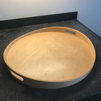 Large Light Wood Serving Plate 