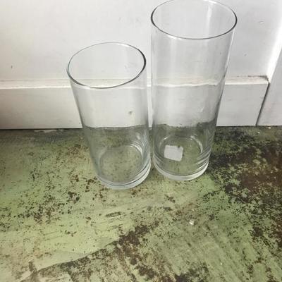 A Set Of 3 Glass Vases 