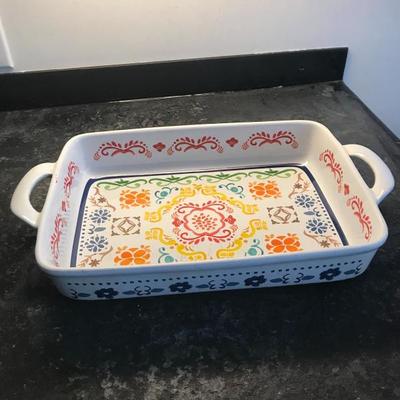 Kitchen Ceramic Rectangular Oven Dish 