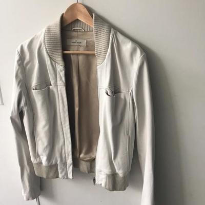 White leather jacket 