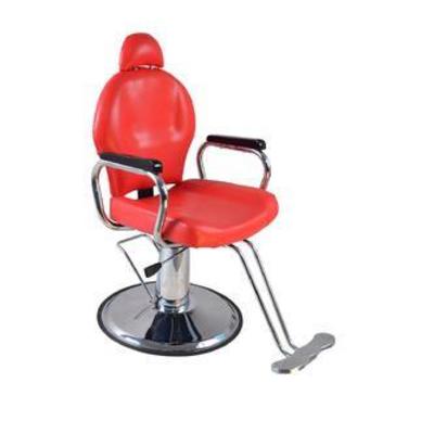 Reclining Hydraulic Barber Chair Salon Styling Beauty Spa red