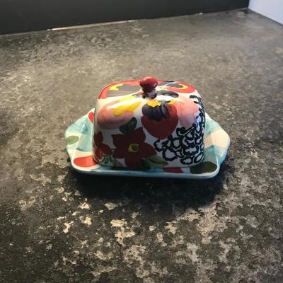  Ceramic Butter Dish Tray Holder 