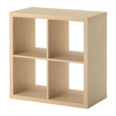 2 IKEA Kallax shelving unit bookcase  shelve display birch Effect 