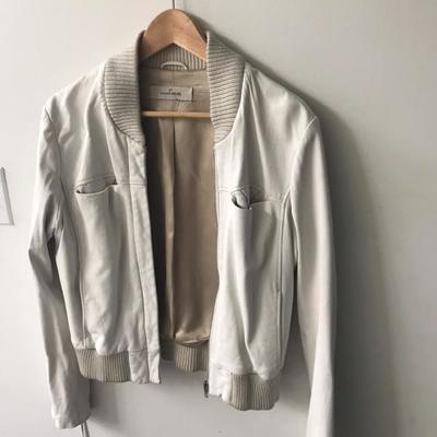 White leather jacket 