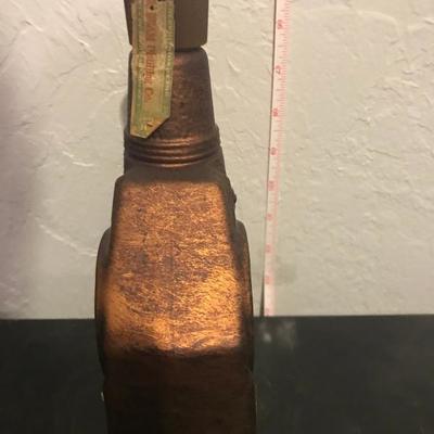 Jim Bean Bottle - Brown with Wagon Detail