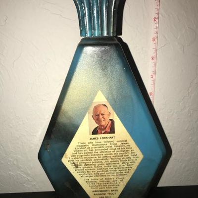 Jim Bean Bottle - Fish jumping out of water scene - James Lockhart