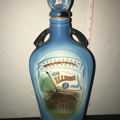 Jim Bean Bottle - Illinois Sesquicentennial