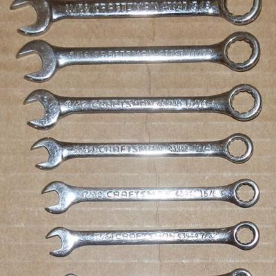 Lot of 9 Miniature Craftsman Wrenches - Lot 129