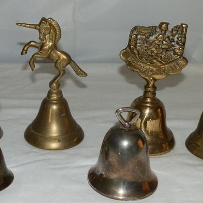 Collection of 13 Vintage Brass & Steel Bells - Lot 27