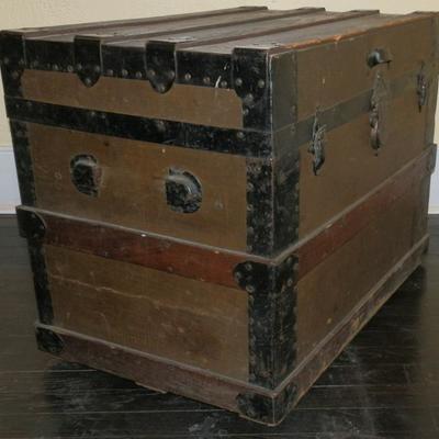 Antique Wooden Chest - Lot 125