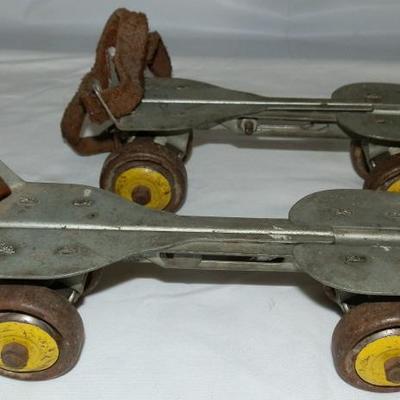 Two Pair of Vintage Strap-on Roller Skates - Lot 25