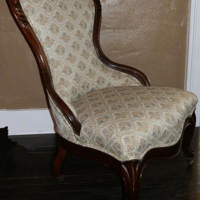 Victorian Era Armless Chair - Lot 92