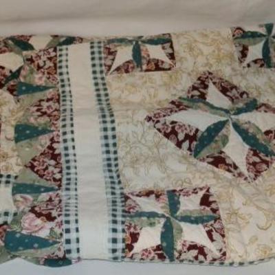 Two Handmade Throws and Two Pillow Shams - Lot 121