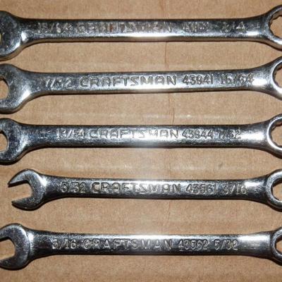 Lot of 9 Miniature Craftsman Wrenches - Lot 129
