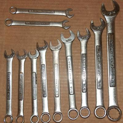 Mixed Lot of 22 Craftsman Combination Wrenches - Lot 132