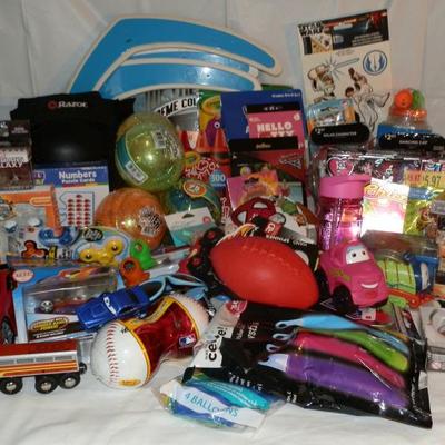 Huge Assortment of Toys, Playing Cards, Balls,Stickers & More - Lot 96