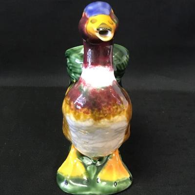 Majolica Mallard Water Pitcher