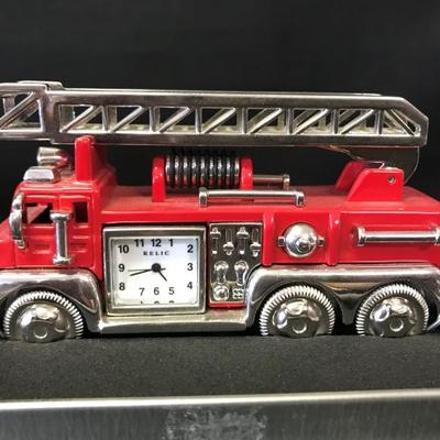 Relic Fire Engine Minature Clock 