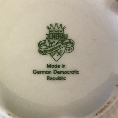 JLMENAU German Democratic Republic Porcelain Bowl Set