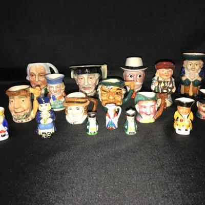 Collection of Toby Jugs Lot of 17