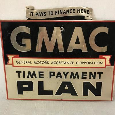 Vintage GMAC Dealership Sign