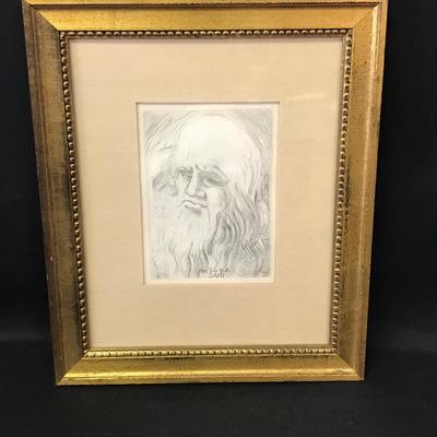 Da Vinci by Salvador Dali Signed